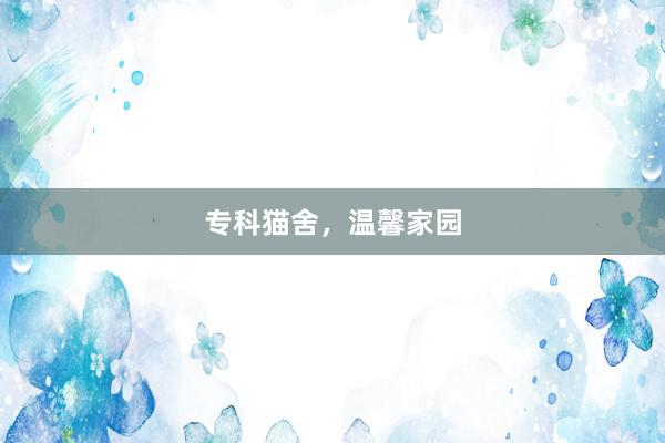 专科猫舍，温馨家园